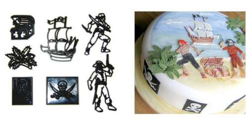 Pirate Map Edible Icing Image - Click Image to Close